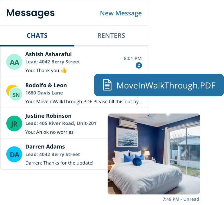 Messaging with tenants
