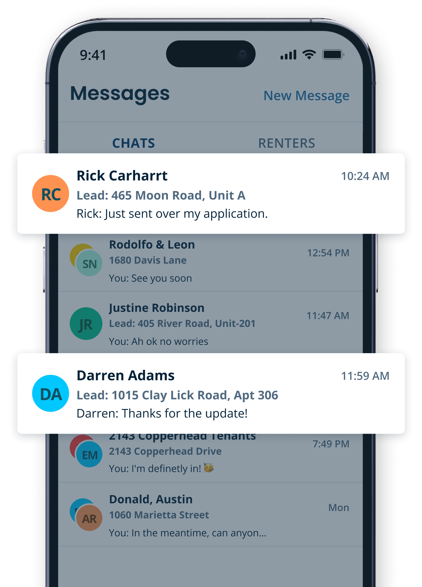 Messages UI Mobile