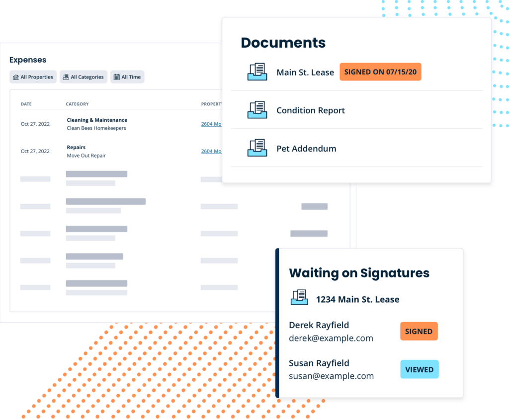 Document Tracking TurboTenant Application UI
