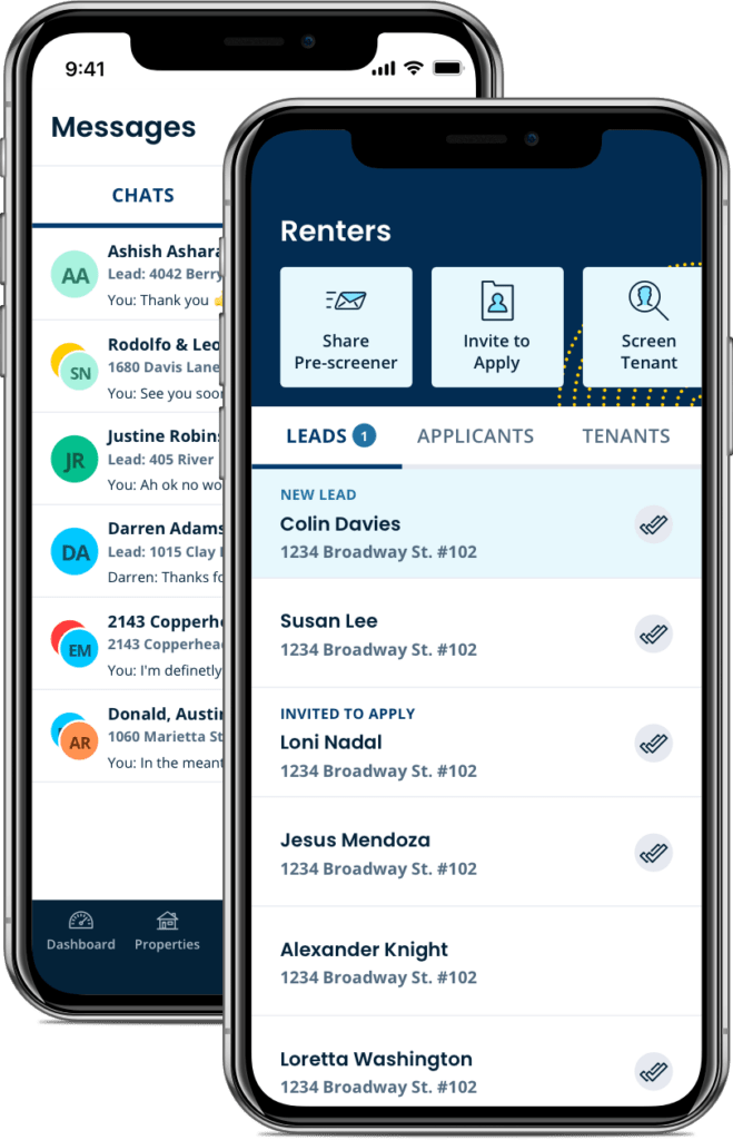 Leads messages on mobile