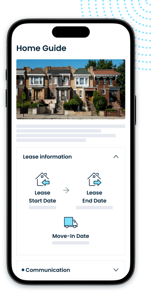 Renter Welcome Guide Mobile Dashboard