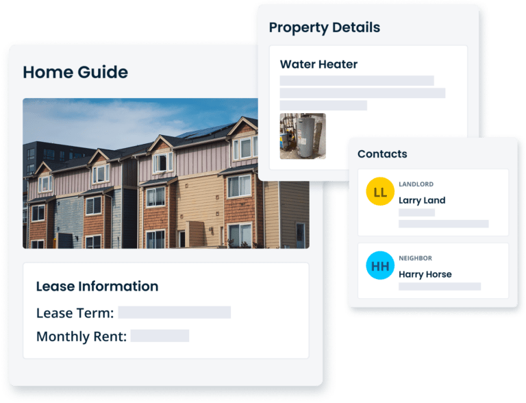 Home Guide with Property Details Contacts and Information