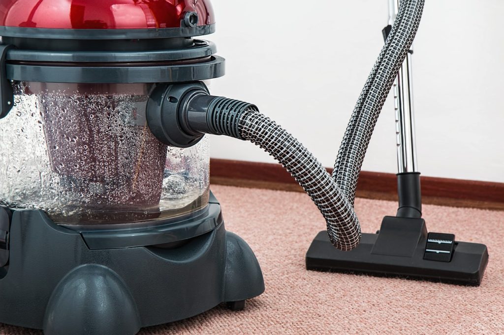 vacuum cleaner in rental home