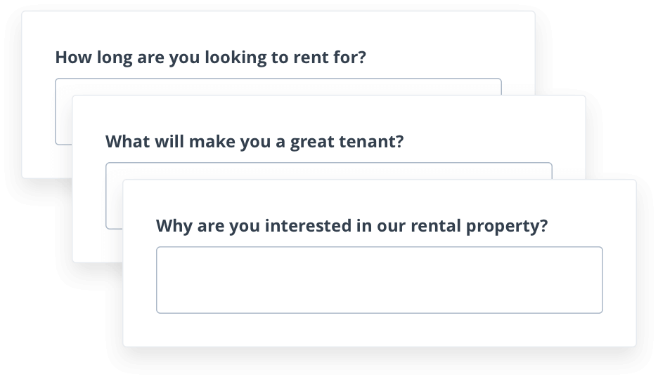 rental application custom questions