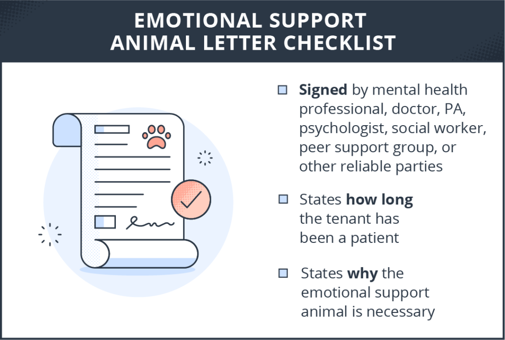 emotional support animal checklist