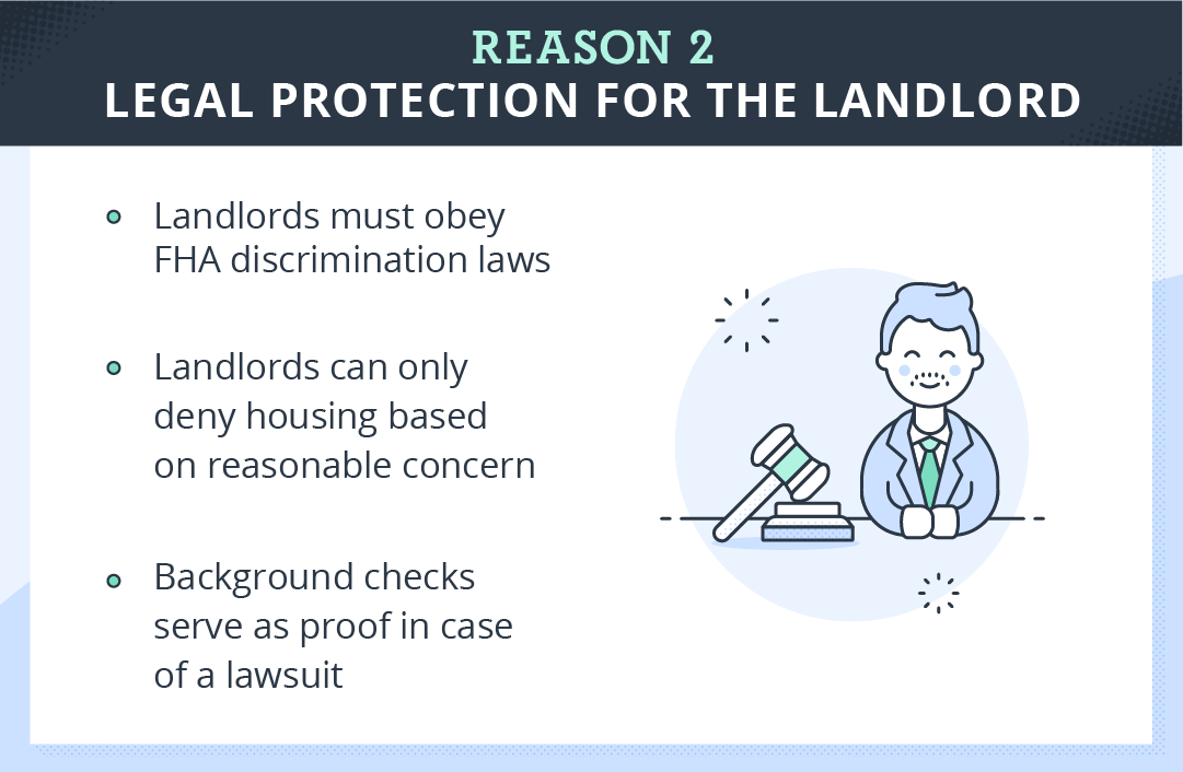 points explaining how background checks protect landlords
