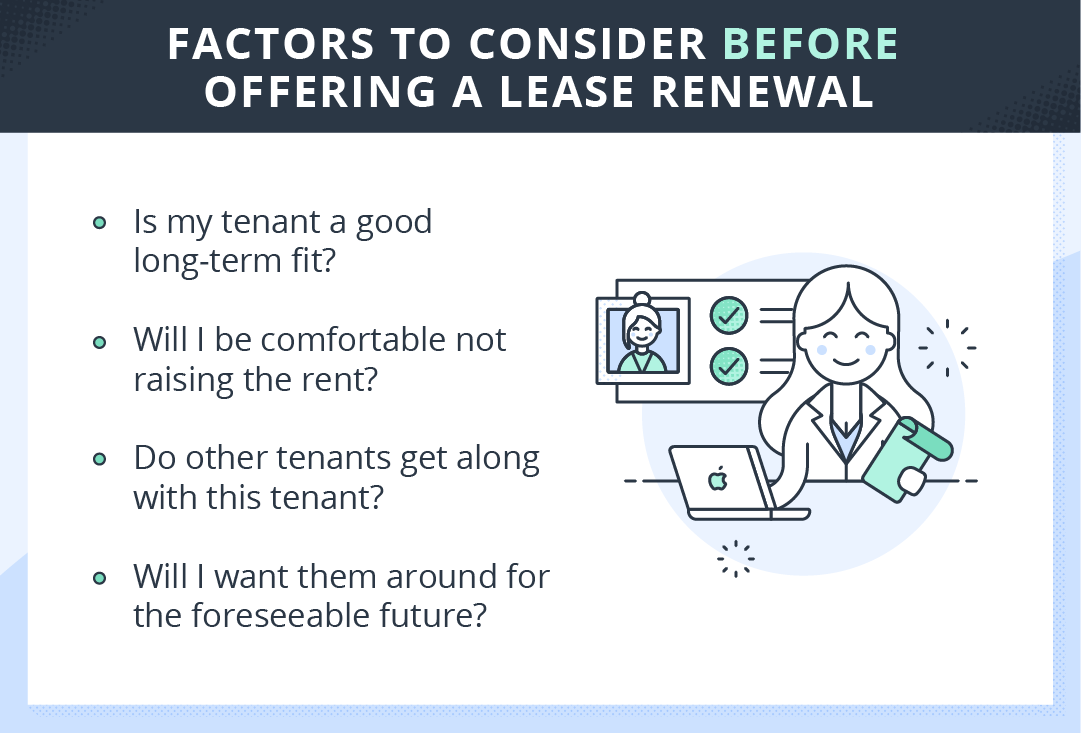 points to consider before offering a lease renewal