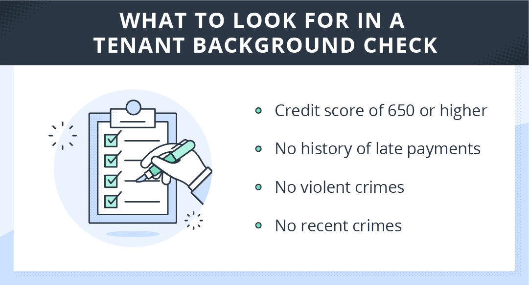 points landlords should look for in a tenant background check