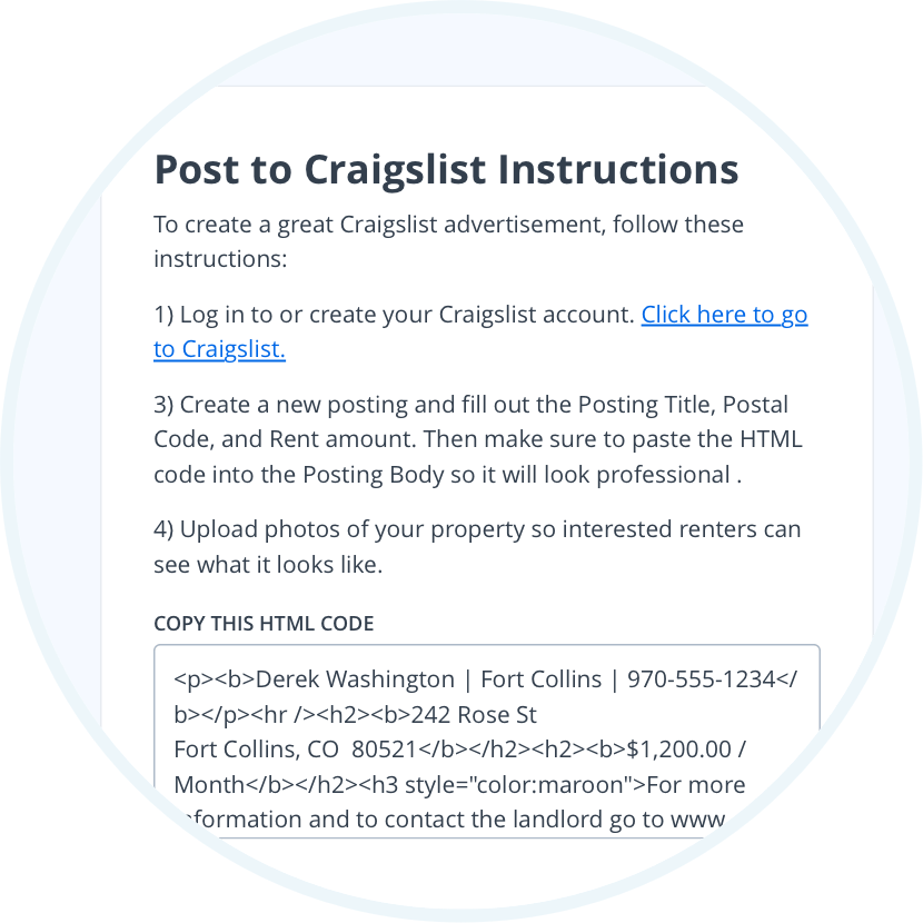 post to craigslist