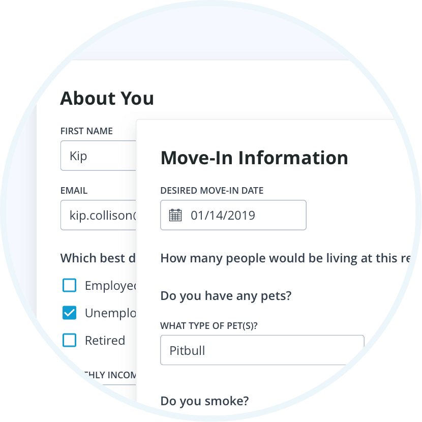 pre-screen any interested renters