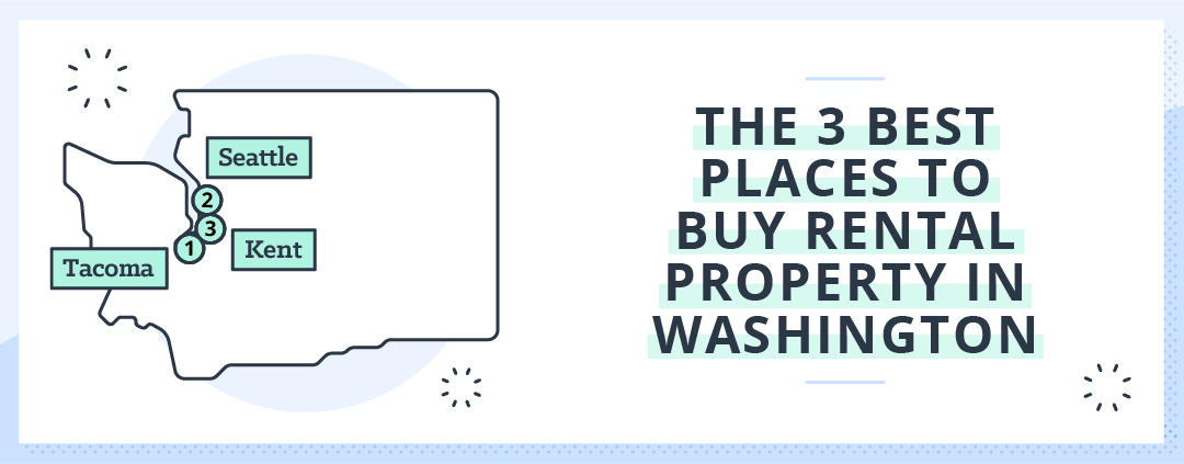 map of washington with best cities for rental investment