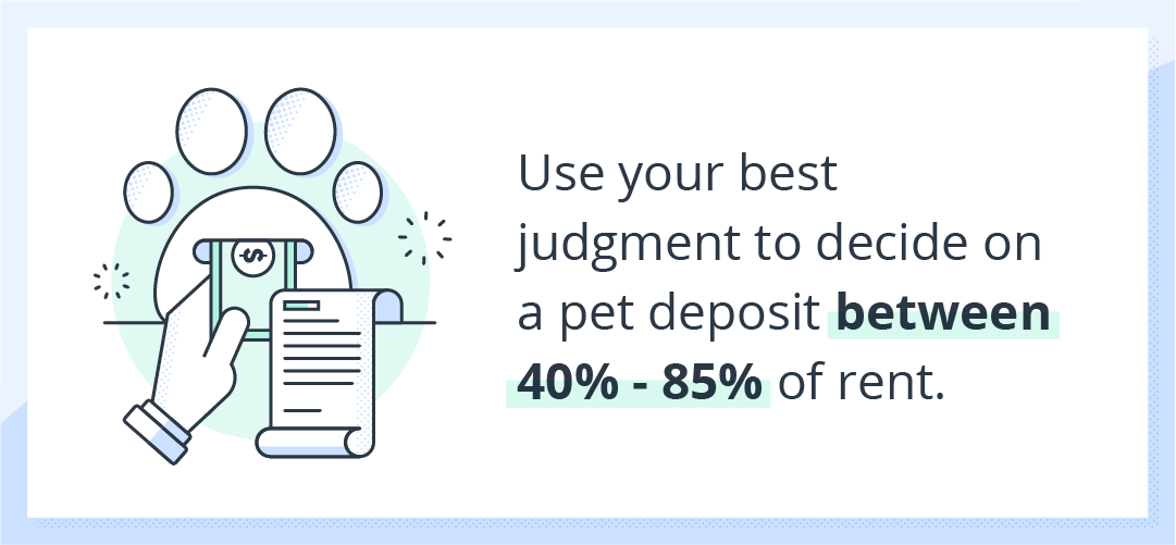 paw illustration with estimate for pet deposit