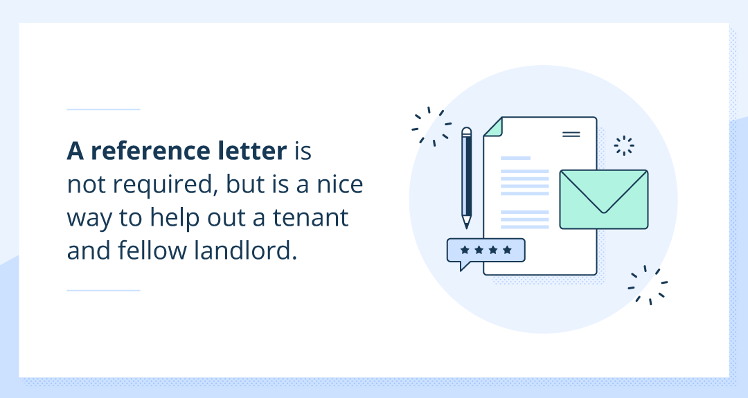 illustration of paper and pen to show a landlord reference letter