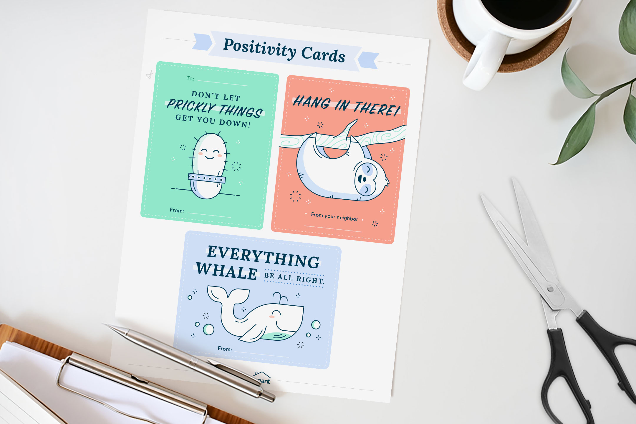 positivity note cards