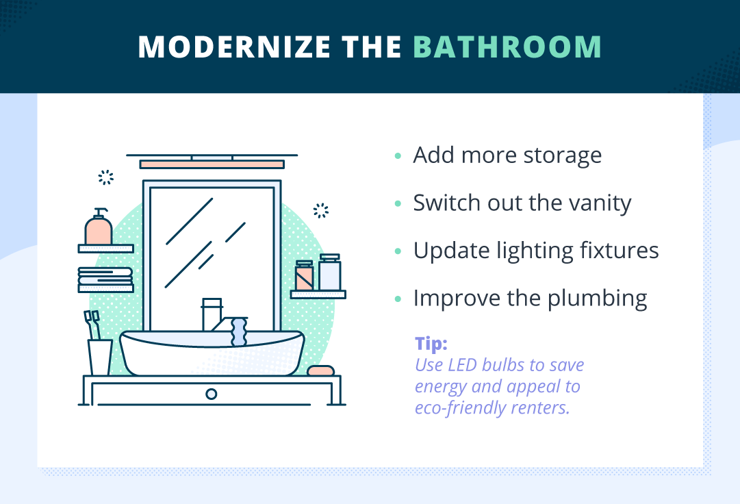 modernize the bathroom