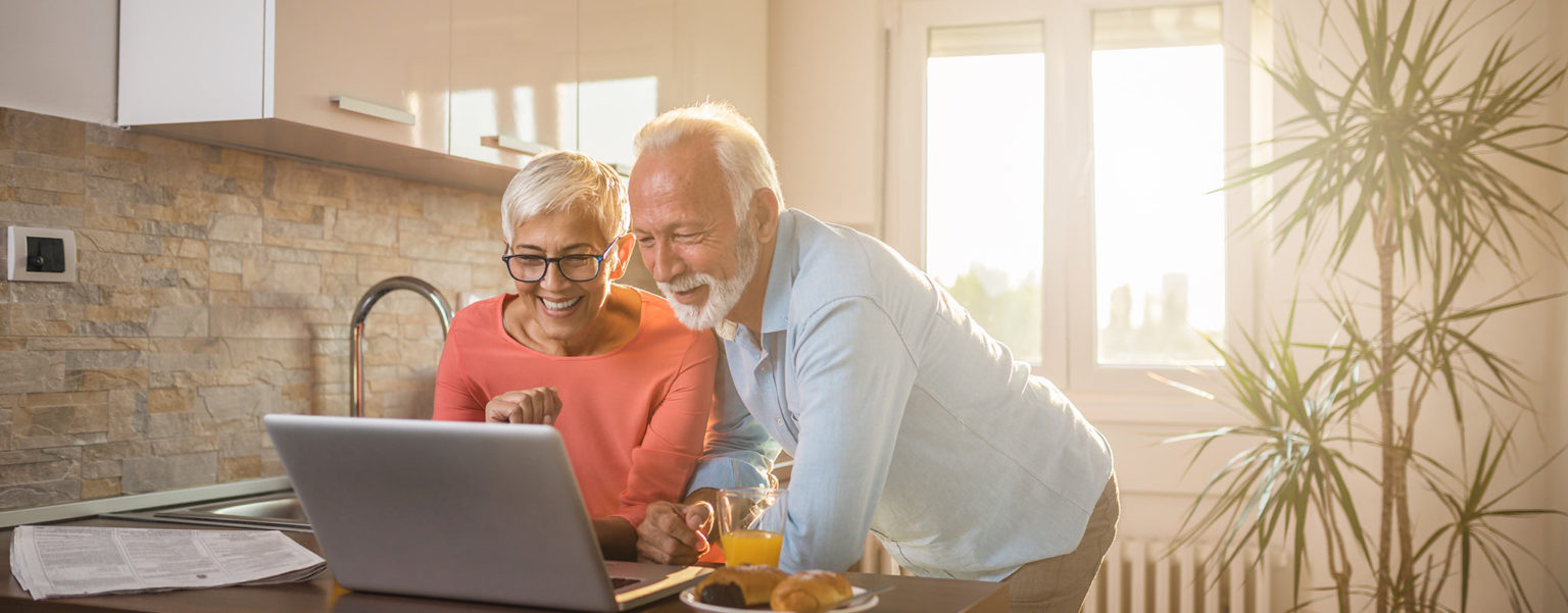 senior couple in a home