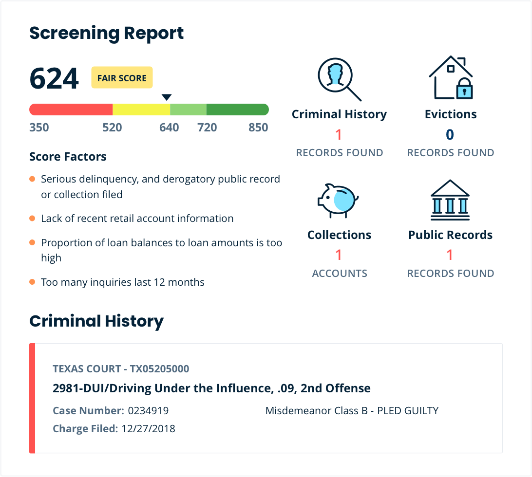 screening summary report
