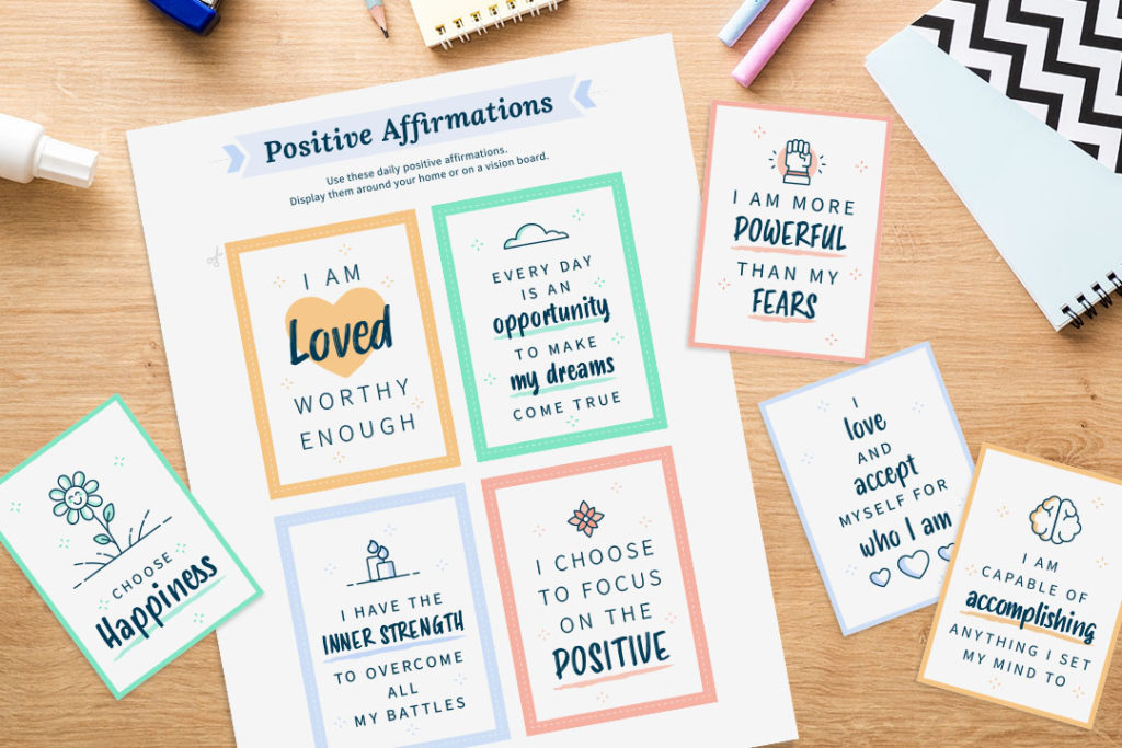 positive affirmation cards