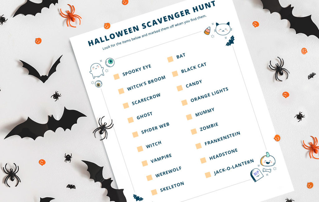 Printable-Halloween-Scavenger-Hunt