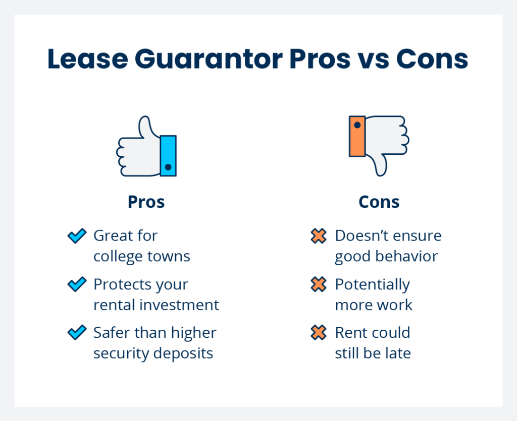 lease guarantor pros vs cons