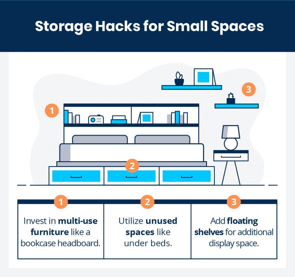 storage hacks for small spaces