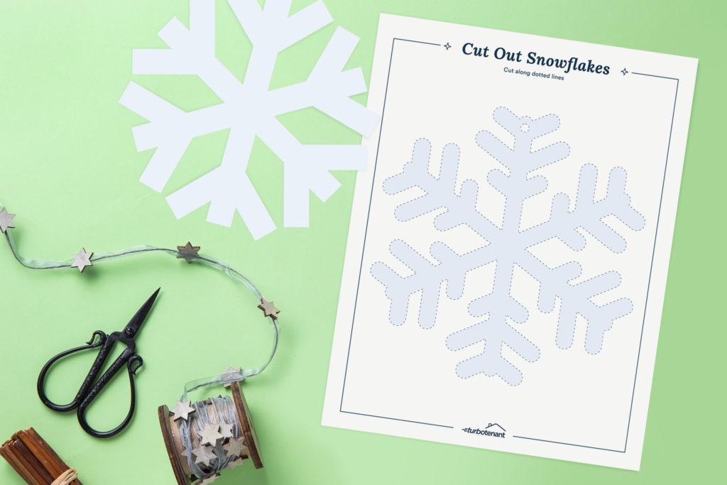 printable snowflakes to hang in apartment