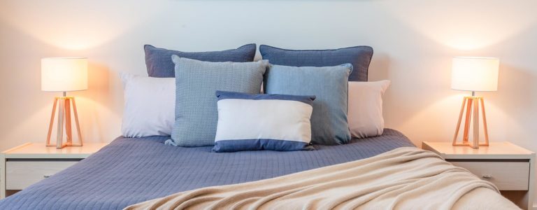 Staged bedroom
