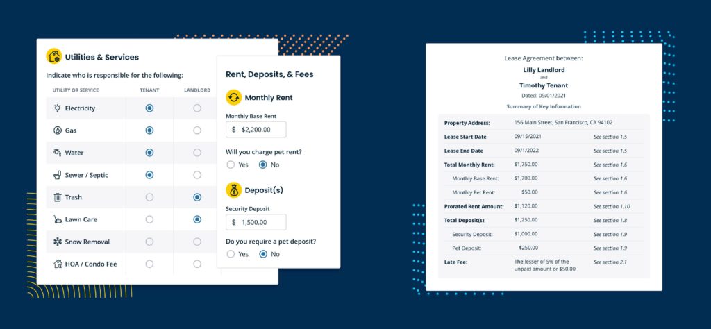 Lease Agreement Interface Image