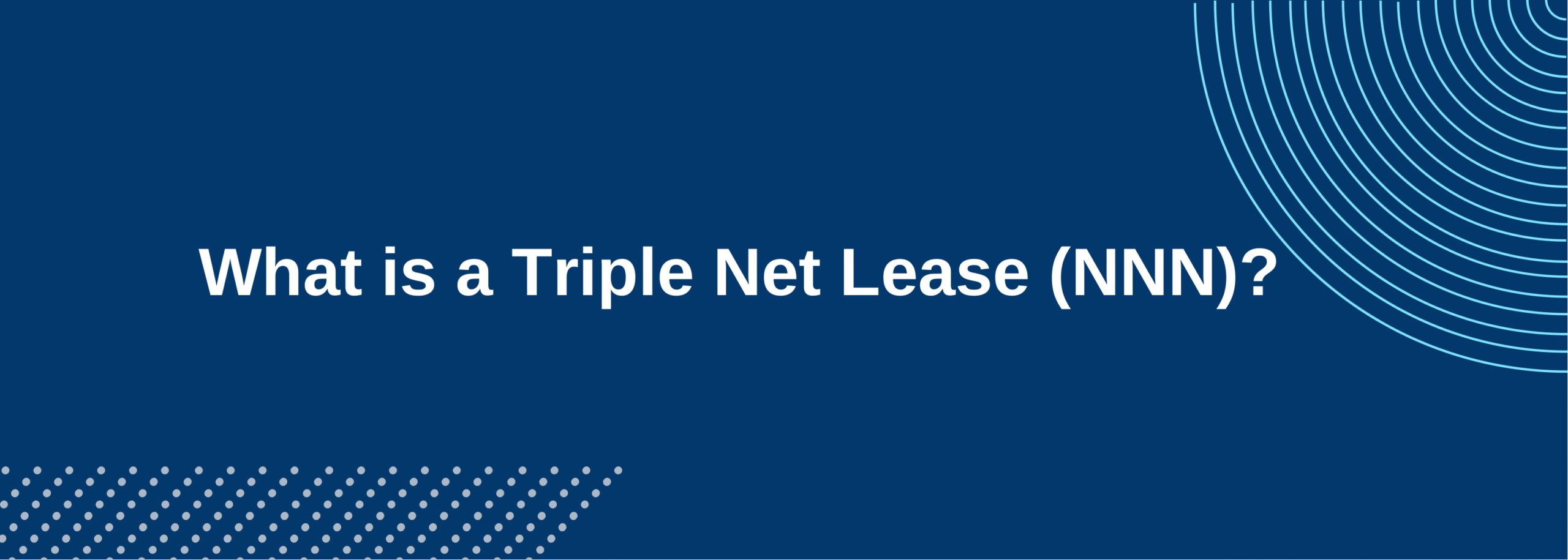A triple net lease is a commercial real estate lease agreement in which the tenant pays the real estate taxes, insurance premiums, and maintenance in addition to the cost of rent and utilities.