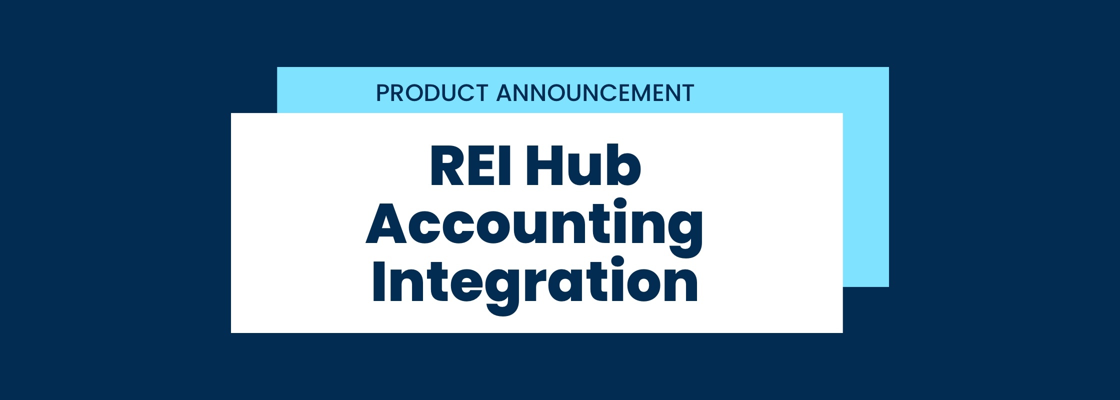 Product announcement: REI Hub Rental Accounting Integration