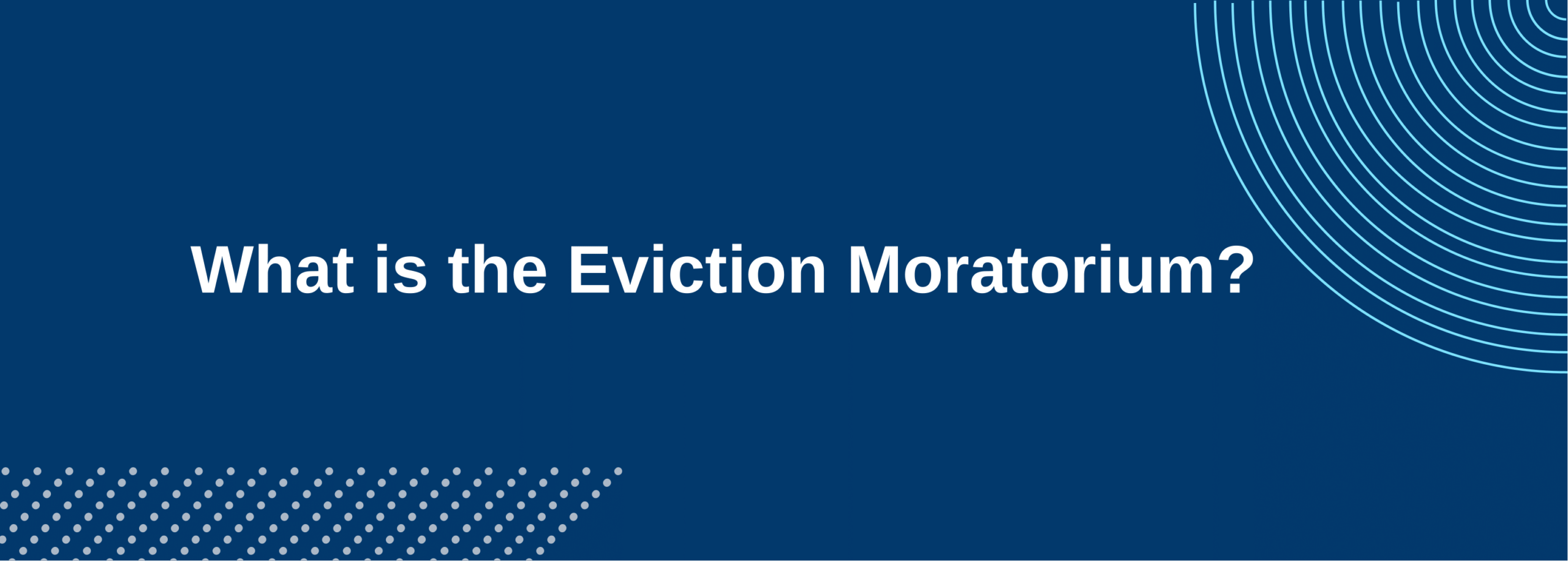 The federal eviction moratorium began on March 25, 2020, when Congress passed the CARES Act.