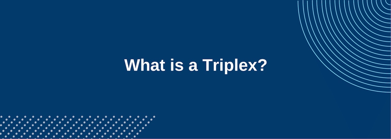 A triplex is a property comprising three individual units in one building, and each unit typically shares at least one common wall.