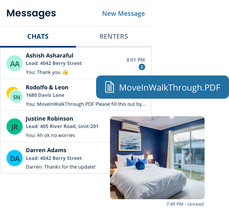 Messaging with tenants