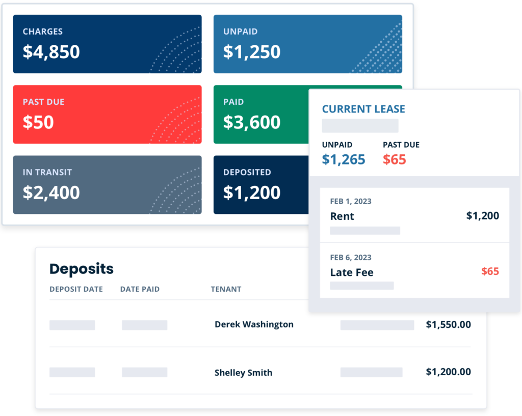 Rent payments User Interface