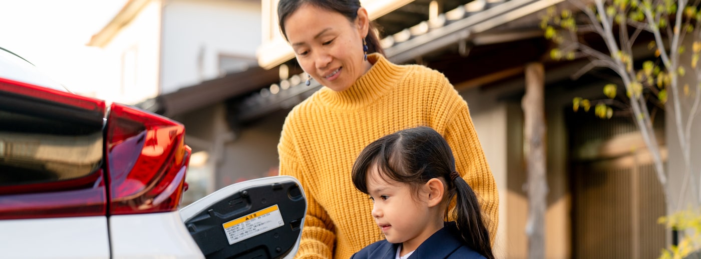 Electric vehicle charging at rental unit