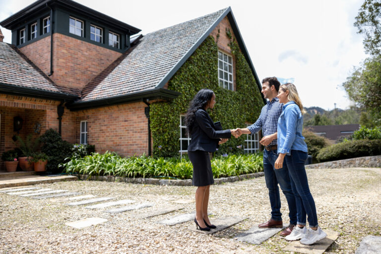 A landlord meets her prospective tenants