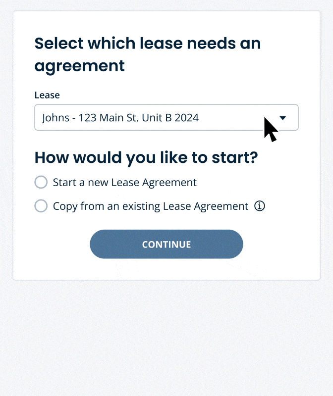 Now you can reuse previous lease agreements as a template for new ones.