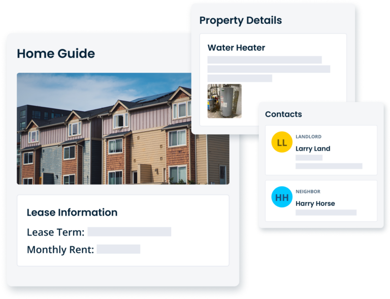 Home Guide with Property Details Contacts and Information