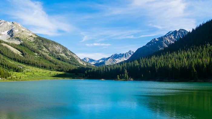 Beautiful Colorado mountain lake