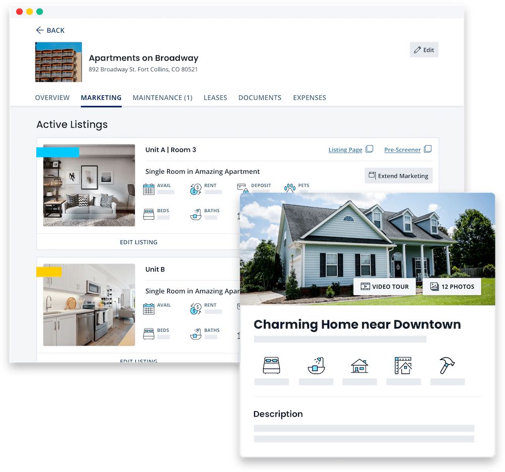 Rental listings on TurboTenant's advertising page